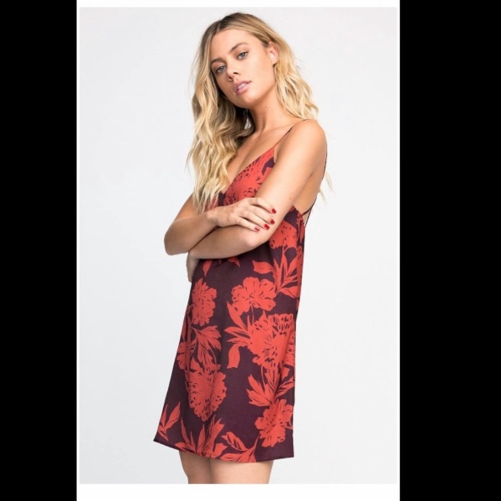 RVCA envy floral slip dress